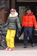 *EXCLUSIVE* Lori Loughlin bundles up for a morning Ski Run