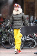 *EXCLUSIVE* Lori Loughlin bundles up for a morning Ski Run