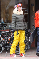 *EXCLUSIVE* Lori Loughlin bundles up for a morning Ski Run