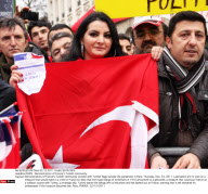 PARIS : Demonstrators of France's Turkish community