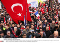 PARIS : Demonstrators of France's Turkish community