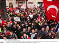 PARIS : Demonstrators of France's Turkish community