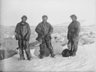 Ausstellung über die britische Polarexpedition 1910-13 am Scott Polar Research Institute in Cambridge