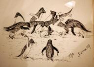 Ausstellung über die britische Polarexpedition 1910-13 am Scott Polar Research Institute in Cambridge