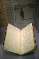 Ausstellung über die britische Polarexpedition 1910-13 am Scott Polar Research Institute in Cambridge