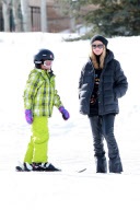Heidi Klum and Seal watch the kids hit the Slopes in Aspen, CO - Part 2