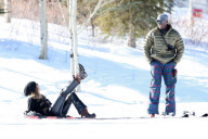 Heidi Klum and Seal watch the kids hit the Slopes in Aspen, CO - Part 2