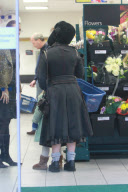 Helena Bonham Carter goes to her local tesco for some groceries with her daughter, London, Britain - 27 Dec 2011