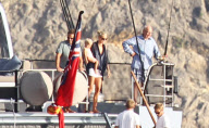 Rupert Murdoch , Sarah and Lachlan in St Barth