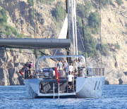 Rupert Murdoch , Sarah and Lachlan in St Barth