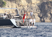 Rupert Murdoch , Sarah and Lachlan in St Barth