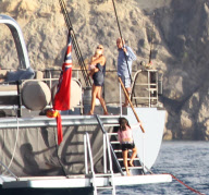 Rupert Murdoch , Sarah and Lachlan in St Barth