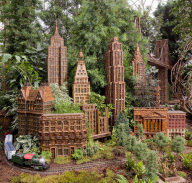 Annual Exhibition Showcasing New York Landmarks Made From Natural Materials, New York, America  - Dec 2011