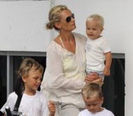 Rupert Murdoch , Sarah and Lachlan in St Barth