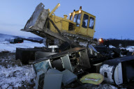 Destroying of gambling machines in Murmansk