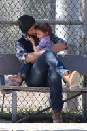 Gabriel Aubry takes Nahla to the park