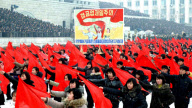 Massenkundgebung am Kim Il Sung Square in Pyongyang