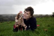 Britain's 'last battery hen' Liberty given new home at British Hen Welfare Trust farm in Chulmleigh, Devon, Britain - 29 Dec 2011