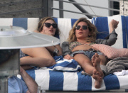 Rosie Huntington-Whiteley and Jason Statham Relax in Miami