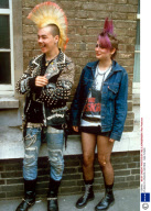 PUNKS IN LONDON, BRITAIN - 1984
