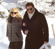 EXC: MICHELLE HUNZIKER AND TOMASO TRUSSARDI IN ST MORITZ!