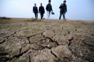 Tiefe Risse: Der fast ausgetrocknete Poyang See in China
