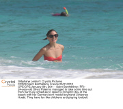 CPE/Olivia Palermo at the beach with her German-born model boyfriend Johannes Huebl.
