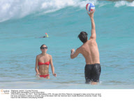 CPE/Olivia Palermo at the beach with her German-born model boyfriend Johannes Huebl.