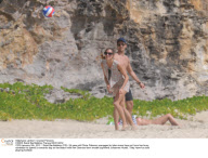 CPE/Olivia Palermo at the beach with her German-born model boyfriend Johannes Huebl.