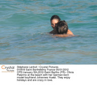 CPE/Olivia Palermo at the beach with her German-born model boyfriend Johannes Huebl.
