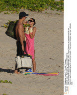CPE/Olivia Palermo at the beach with her German-born model boyfriend Johannes Huebl.