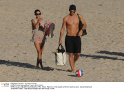 CPE/Olivia Palermo at the beach with her German-born model boyfriend Johannes Huebl.