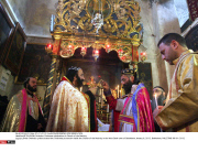 BETHLEHEM: Orthodox Christmas celebrations in Church of the Nativity