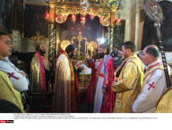 BETHLEHEM: Orthodox Christmas celebrations in Church of the Nativity