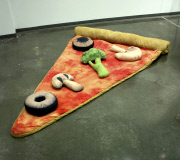 Pizza slice sleeping bag, America - 28 Dec 2011