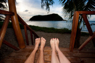 'Feet First' - photos documenting a couples travels through their relationship until a third pair of feet join them  - 05 Jan 2012