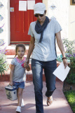 HALLE BERRY picking up her adorable daughter NAHLA from school