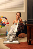 Wendy Welt Narro at home, Los Angeles, America - 14 Dec 2011