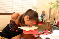 Wendy Welt Narro at home, Los Angeles, America - 14 Dec 2011