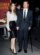 Brad Pitt Hits The Critics Awards WIth Angelina Jolie And A Cane 