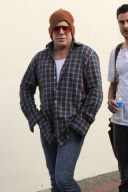 Mickey Rourke does lunch at Cafe Roma