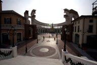 Italian themed 'Florentia Village' luxury shopping outlet park, Wuqing, near Tianjin. China - 01 Dec 2011