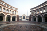 Italian themed 'Florentia Village' luxury shopping outlet park, Wuqing, near Tianjin. China - 01 Dec 2011