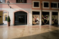 Italian themed 'Florentia Village' luxury shopping outlet park, Wuqing, near Tianjin. China - 01 Dec 2011