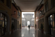 Italian themed 'Florentia Village' luxury shopping outlet park, Wuqing, near Tianjin. China - 01 Dec 2011