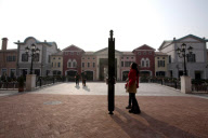 Italian themed 'Florentia Village' luxury shopping outlet park, Wuqing, near Tianjin. China - 01 Dec 2011