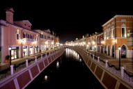 Italian themed 'Florentia Village' luxury shopping outlet park, Wuqing, near Tianjin. China - 01 Dec 2011