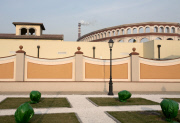 Italian themed 'Florentia Village' luxury shopping outlet park, Wuqing, near Tianjin. China - 01 Dec 2011