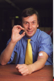 G.B.: PROFESSOR KEVIN WARWICK IS FIRST TO BE IMPLANTED WITH MICROCHIP