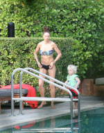Sharlely Becker spent the day playing in the pool with her and Boris Becker's son Amadeus. Amadeus made a friend and Sharlely enjoyed some enthusiastic talk about todlers with his mother. Miami Beach, Fl